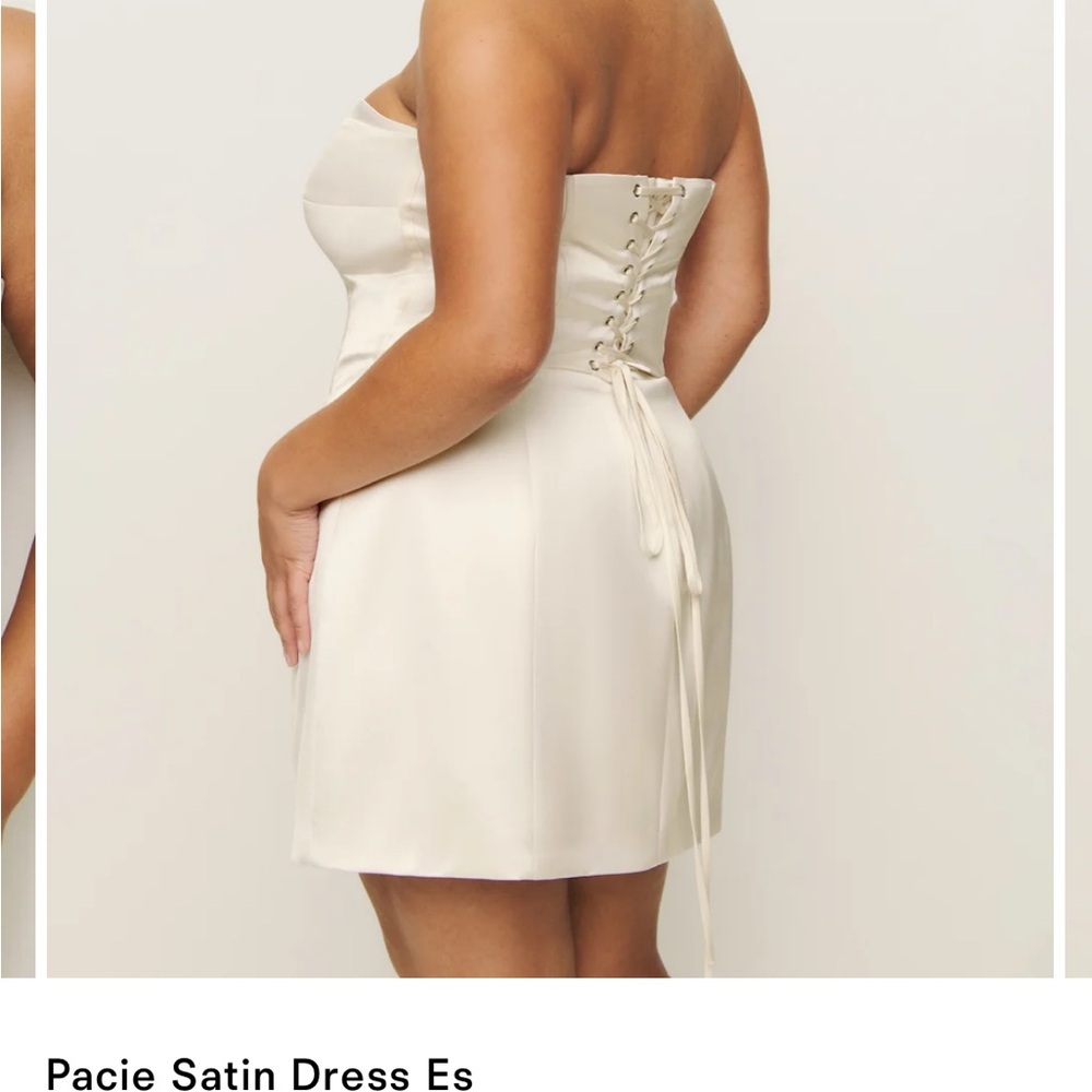 Reformation Pacie Satin Dress ES - Picture 3 of 7
